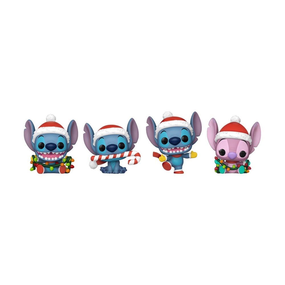 Funko Pocket Pop! 4-Pack Disney: Lilo &amp; Stitch Holiday Vinyl Figures