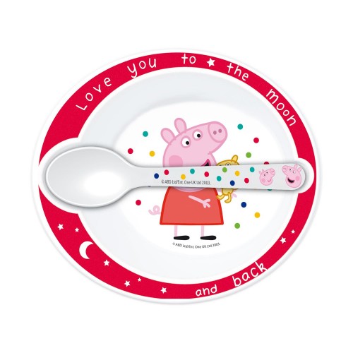Stor: Peppa Pig Little One - Toddler 2 Pcs Micro Set  (13478)