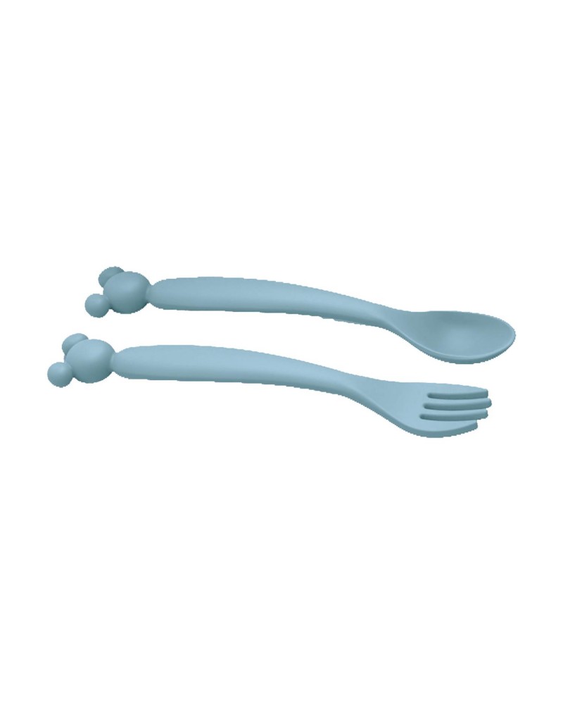 Stor: Mickey Mouse - Toddler 2 Pcs PP Shaped Cutlery Set   (13315)