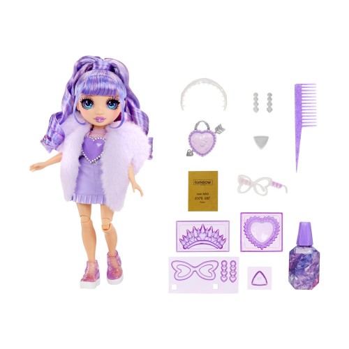MGA Rainbow High: Creative Crystals Fashion Doll- Violet (121404)