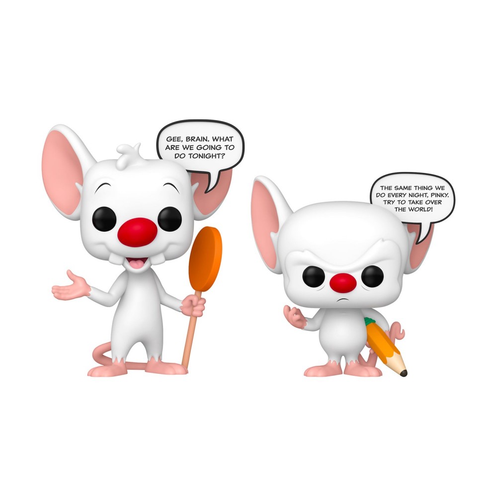 Funko Pop! 2-Pack Sayings: Pinky &amp; The Brain (Glows in The Dark) #Vinyl Figures