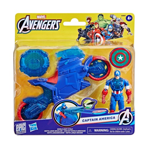 Hasbro Avengers: 4" Captain America Shield Shot Cycle (G0889)