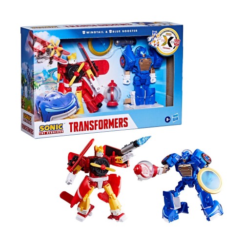 Hasbro Fans Transformers x Sonic - Wingtail &amp; Blue Booster 2-Pack Φιγούρες Δράσης (13cm) (G0713)