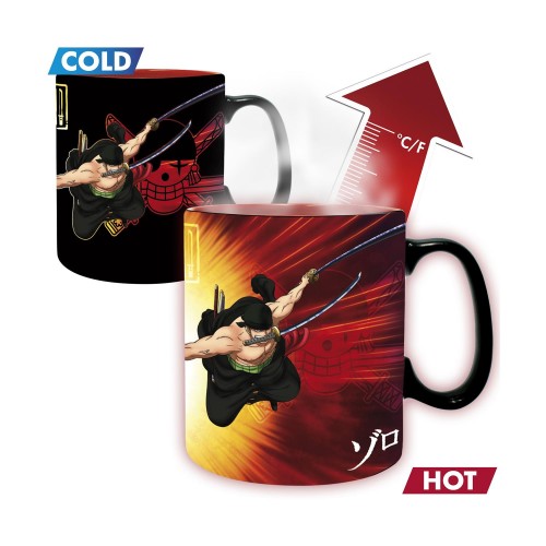 Abysse One Piece - Mug Heat Change - 460Ml - Zoro &amp; Sanji (ABYMUGA580)