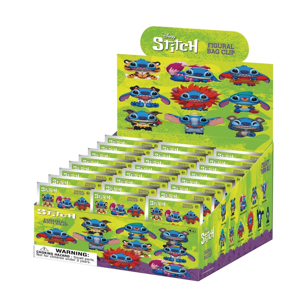 Monogram Disney: Stitch (Blind Bag/Random) 3D Foam Bag Clips Figures