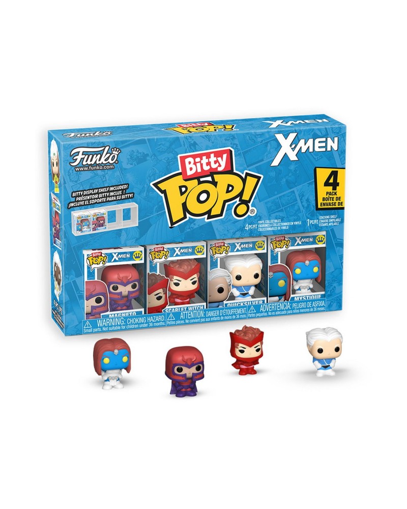 Funko Bitty Pop! 4-Pack: X-Men - Magneto, Scarlet Witch, Quicksilver, Mystique Vinyl Figures