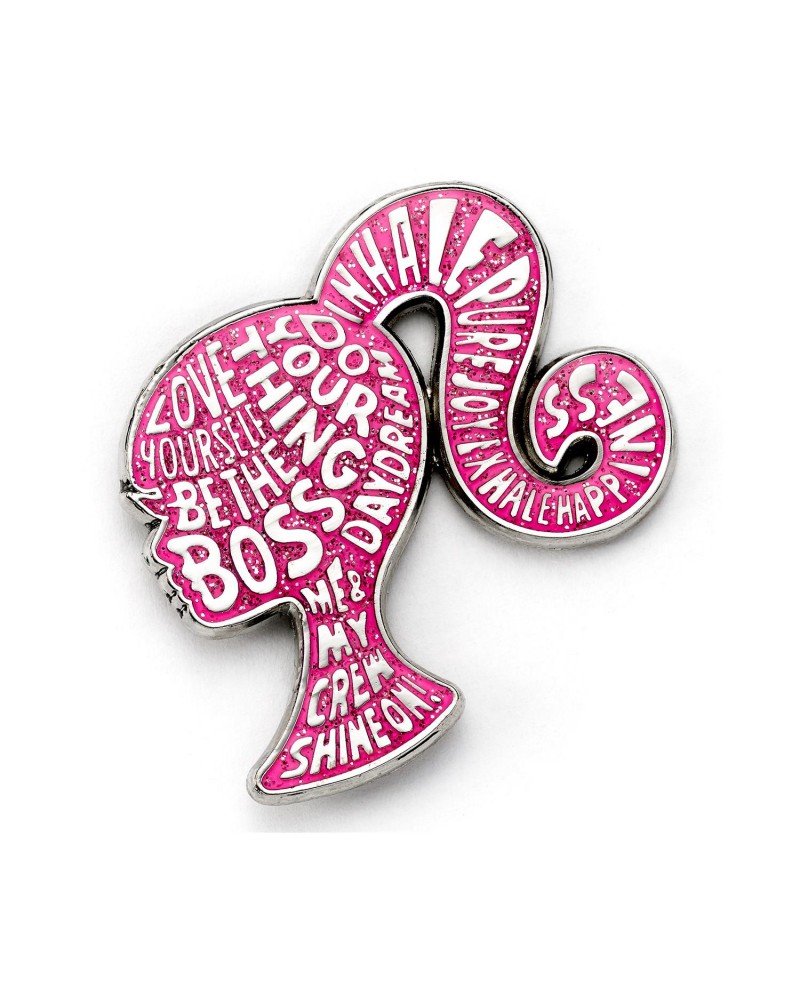 Carat Shop Barbie - Sparkly Silhouette Enamel Pin Badge (BMPB0002)