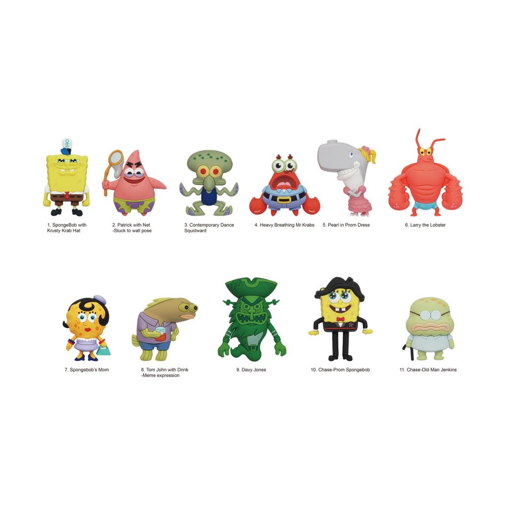 Monogram: Nickelodeon - SpongeBob SquarePants (Series4) (Blind Bag/Random) 3D Foam Bag Clips Figures (63255)