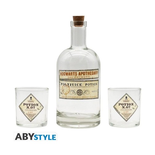 Abysse: Harry Potter - Potion Bottle (750ml) &amp; Glasses (200ml) Set (ABYTAB060)
