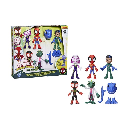 Hasbro Spidey And His Amazing Friends: Figures - Dino Heroes And Lizard Set (F9483)