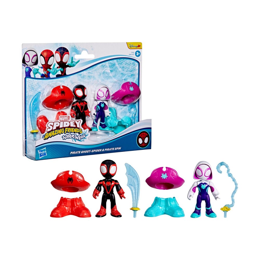 Hasbro Spidey And His Amazing Friends: Figures &amp; Vehicles - Waterwebs Pirate Ghost Miles (G1462)