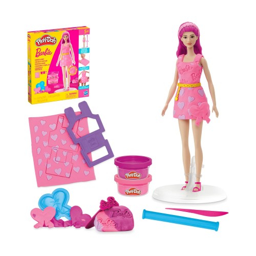 Hasbro Play-Doh: Fashion - Barbie Designer Dolls Hearts And Hair (G1357)