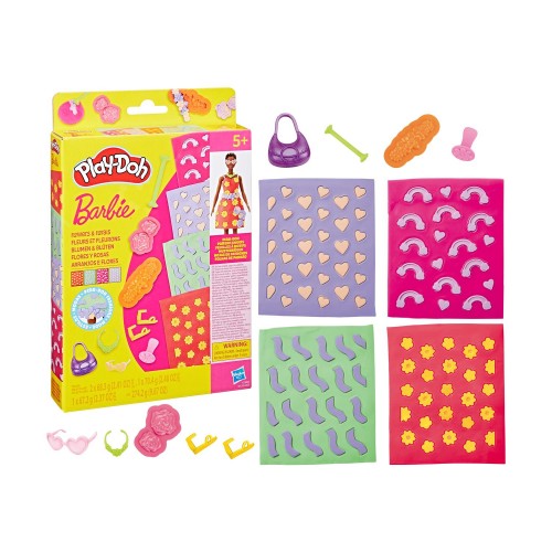 Hasbro Play-Doh: Fashion - Barbie Designer Patterns Packs Flowers And Florals (G1363)