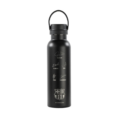 Safta STAINLESS STEEL THERMO BOTTLE 600ML F.C.BARCELONA "BLACK"