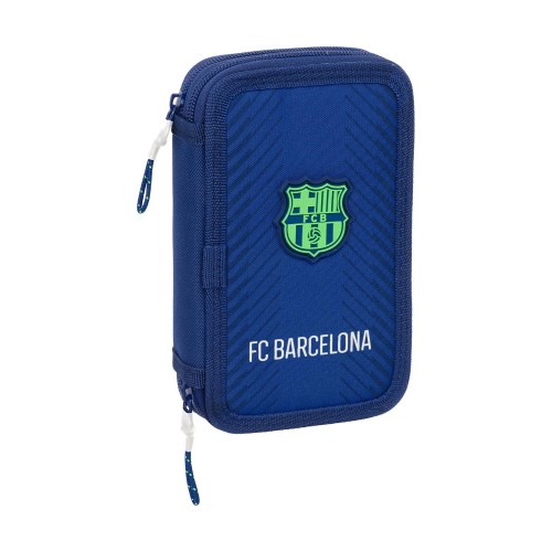 Safta Double Filled Pencil Case 28 Pcs. F.C. Barcelona Navy Blue