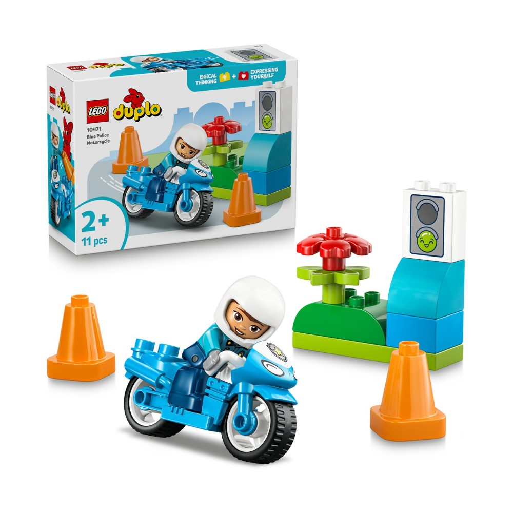 LEGO® DUPLO® Town: Blue Police Motorcycle (10471)