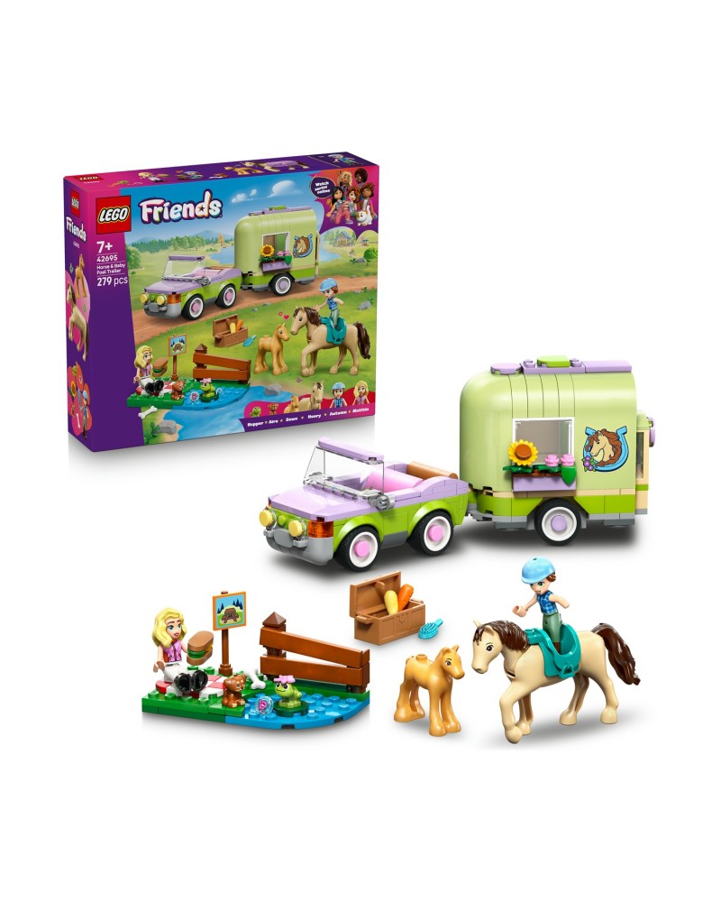 LEGO® Friends: Horse &amp; Baby Foal Trailer (42695)
