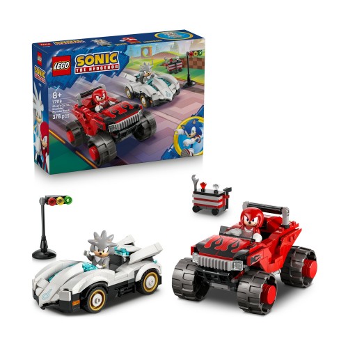 LEGO® Sonic the Hedgehog™: Silver’s Car vs. Knuckles’ Monster Truck (77118)