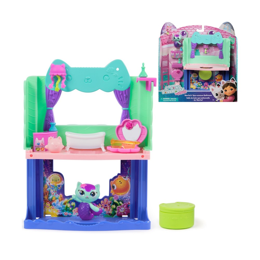 Spin Master Gabby's Dollhouse Movie: Mercat's Spa-wesome Bathroom (20151912)