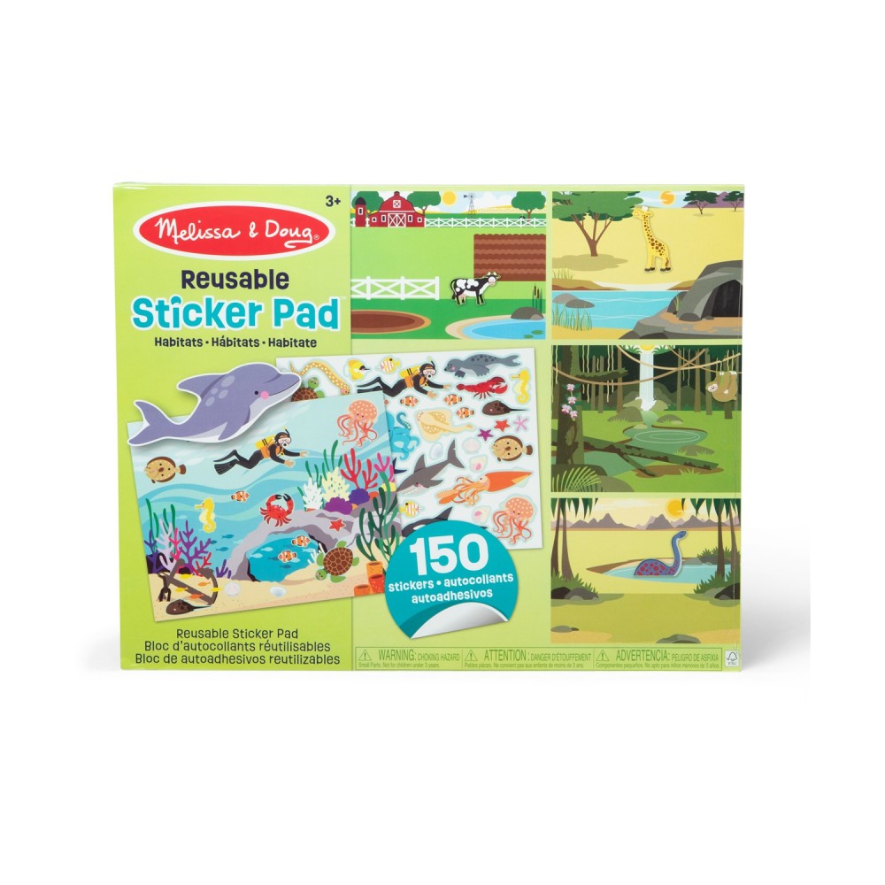 Melissa &amp; Doug Arts and Crafts: Habitats - Reusable Sticker Pads (20155935)