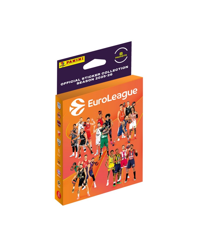 Panini Euroleague 2026: Sticker Mini Blister (8 Packs of 5 Stickers)