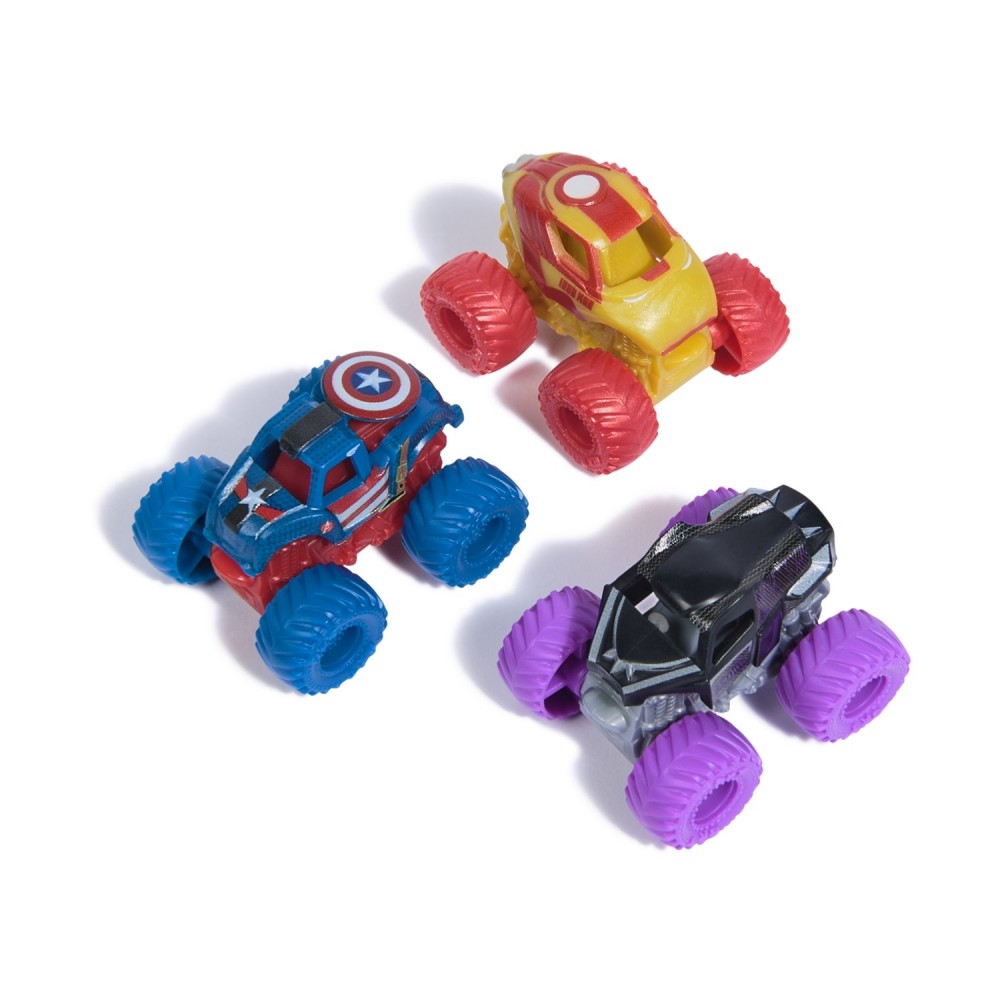 Spin Master Marvel Monster Jam: Mini Jams - Winter Soldier / Captain America / War Machine 3 Pack Bundle (20149560)