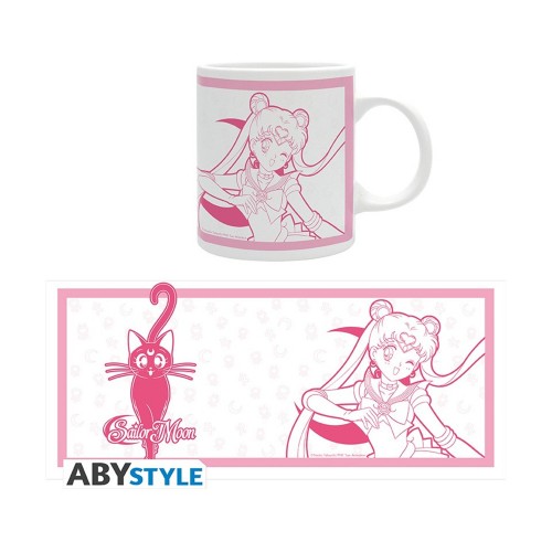 Abysse Sailor Moon - Sailor Moon and Luna Ceramic Mug (320ml)