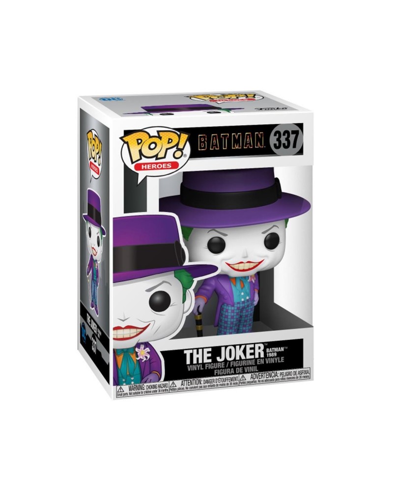 Funko Pop! DC Heroes: Batman 1989 - The Joker* (with Hat-Batman 1989 Movie) #337 Vinyl Figure