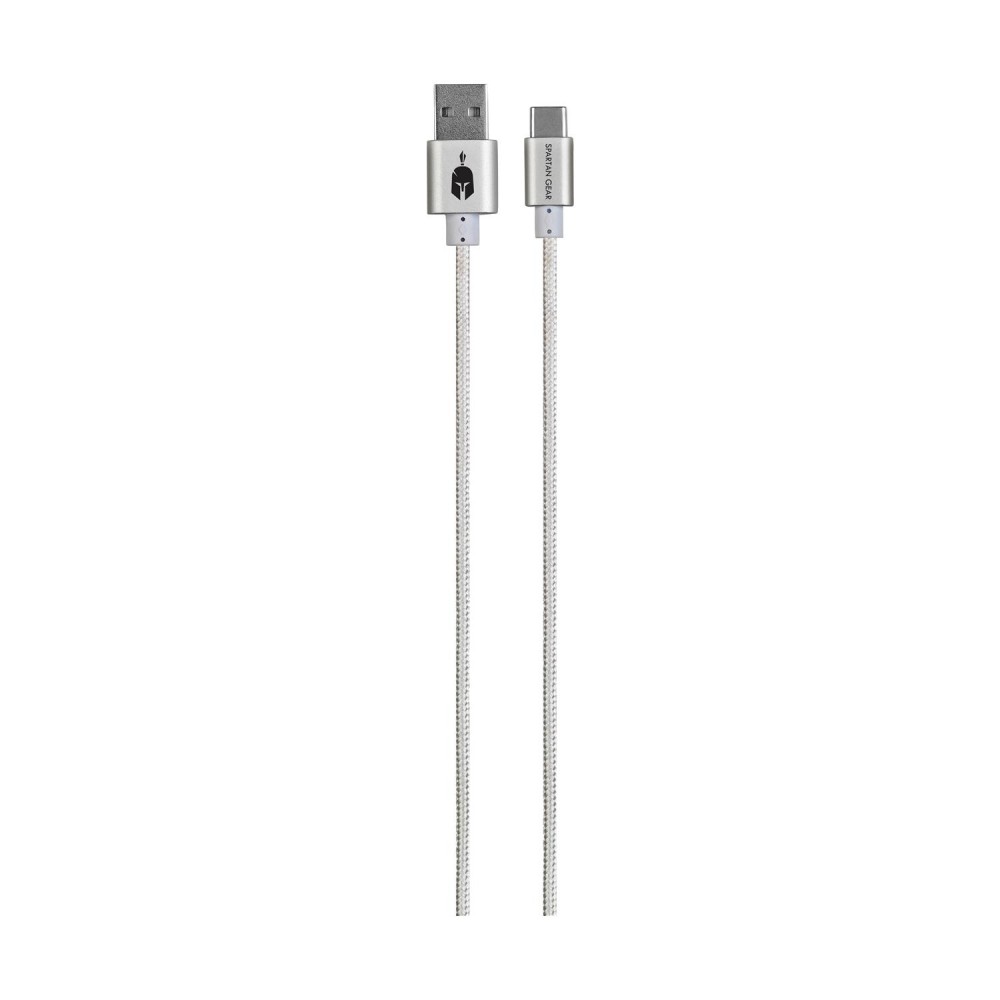 Spartan Gear - Double Sided USB Cable (Type C) (length: 2m - compatible with playstation 5, xbox series x/s, tablet, mobile) (colour: White)