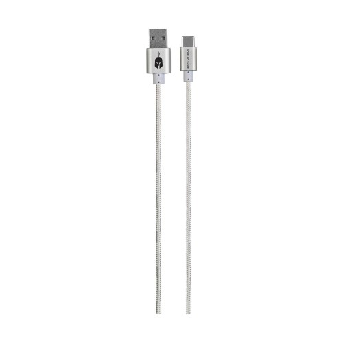 Spartan Gear - Double Sided USB Cable (Type C) (length: 2m - compatible with playstation 5, xbox series x/s, tablet, mobile) (colour: White)