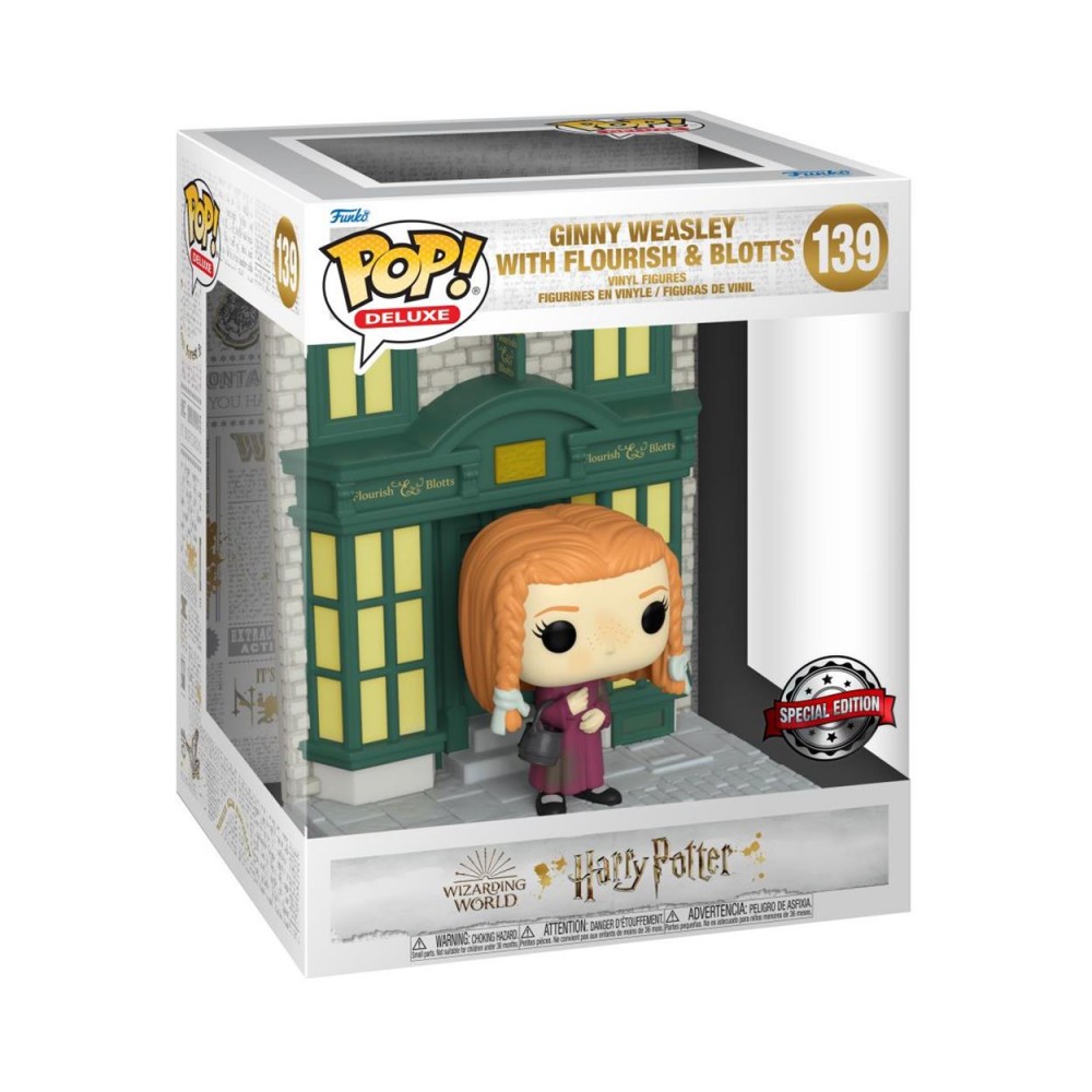 Funko Pop! Deluxe: Harry Potter - Ginny Weasley with Flourish  Blotts (Special Edition) #139 Vinyl Figure