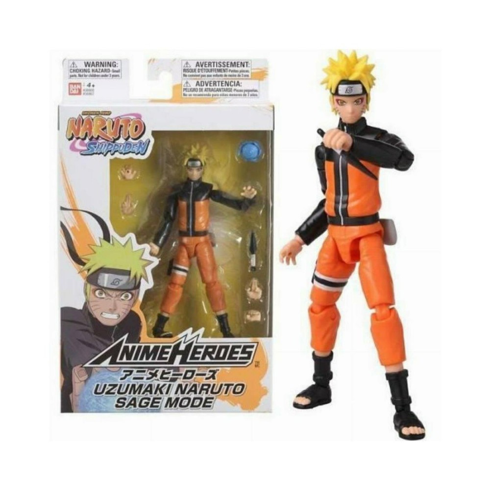 Bandai Anime Heroes: Naruto - Uzumaki Naruto Sage Mode Action Figure (6,5) (36907)