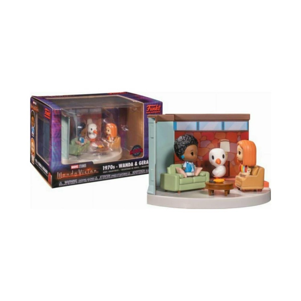 Funko Mini Moments: Marvel Studios WandaVision - 1970s - Wanda &amp; Geraldine (Living Room) (Special Edition) Vinyl Collectibles