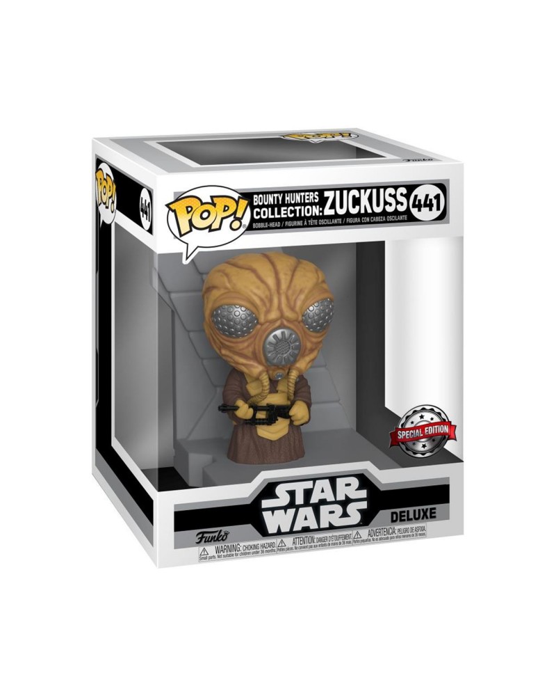 Funko Pop! Deluxe: Star Wars Bounty Hunters Collection - Zuckuss (Metallic) (Special Edition) #441 Bobble-Head Vinyl Figure