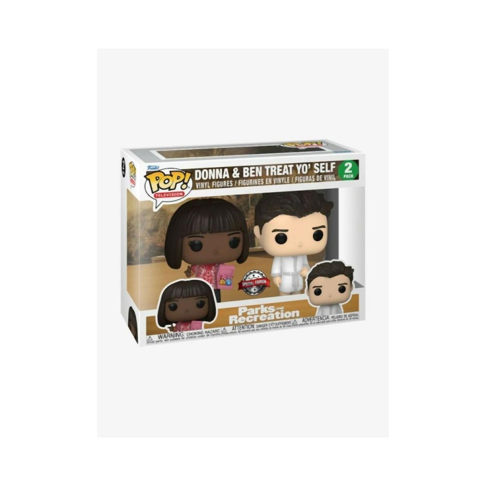 Funko Pop! 2-Pack Television: Parks and Recreation - Donna  Ben Treat Yo Self (Special Edition) Vinyl Figures