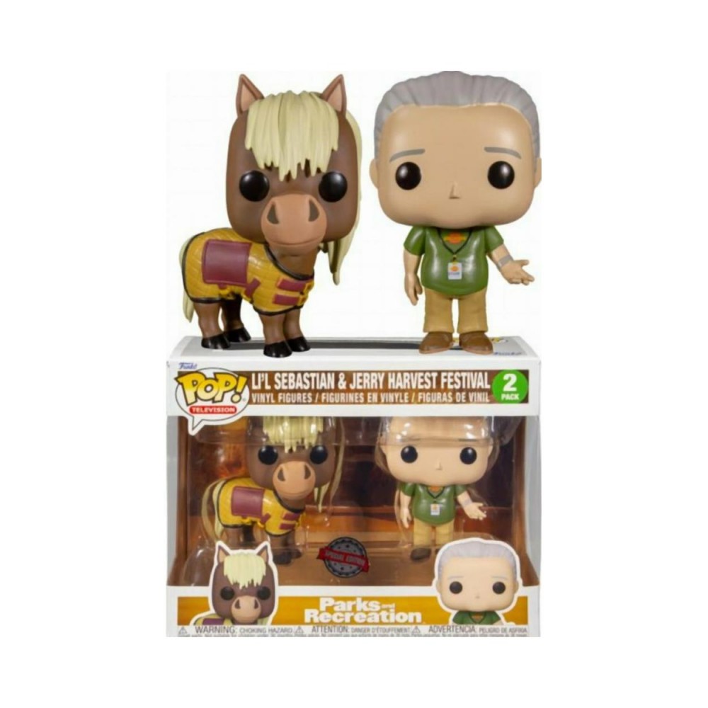 Funko Pop! 2-Pack Television: Parks and Recreation - Lil Sebastian  Jerry Harvest Festival (Special Edition) Vinyl Figures
