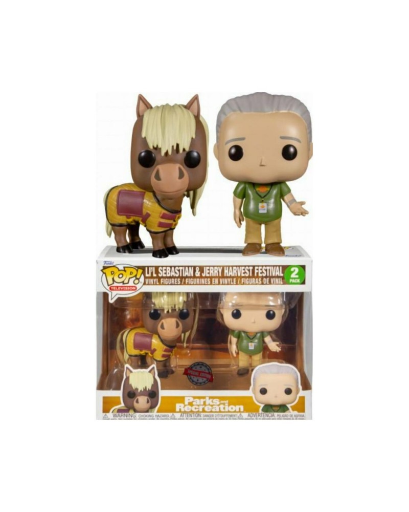 Funko Pop! 2-Pack Television: Parks and Recreation - Lil Sebastian  Jerry Harvest Festival (Special Edition) Vinyl Figures