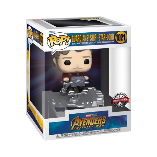 Funko Pop! Deluxe: Marvel Avengers Infinity War - Guardians Ship: Star-Lord (Special Edition) #1021 Bobble-Head Vinyl Figure