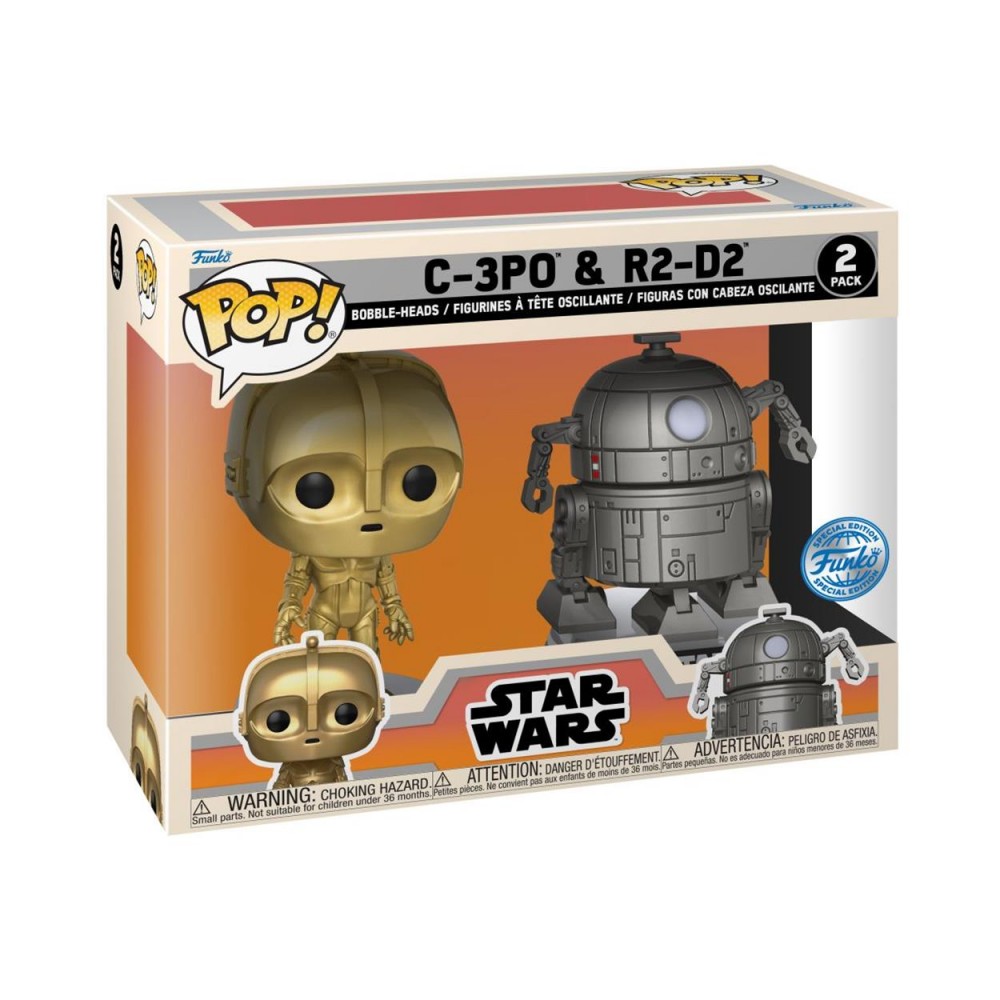 Funko Pop! Disney: Star Wars Concept - C-3PO  R2-D2  (Exclusively at Disney) 2-Pack Bobble-Heads Vinyl Figures