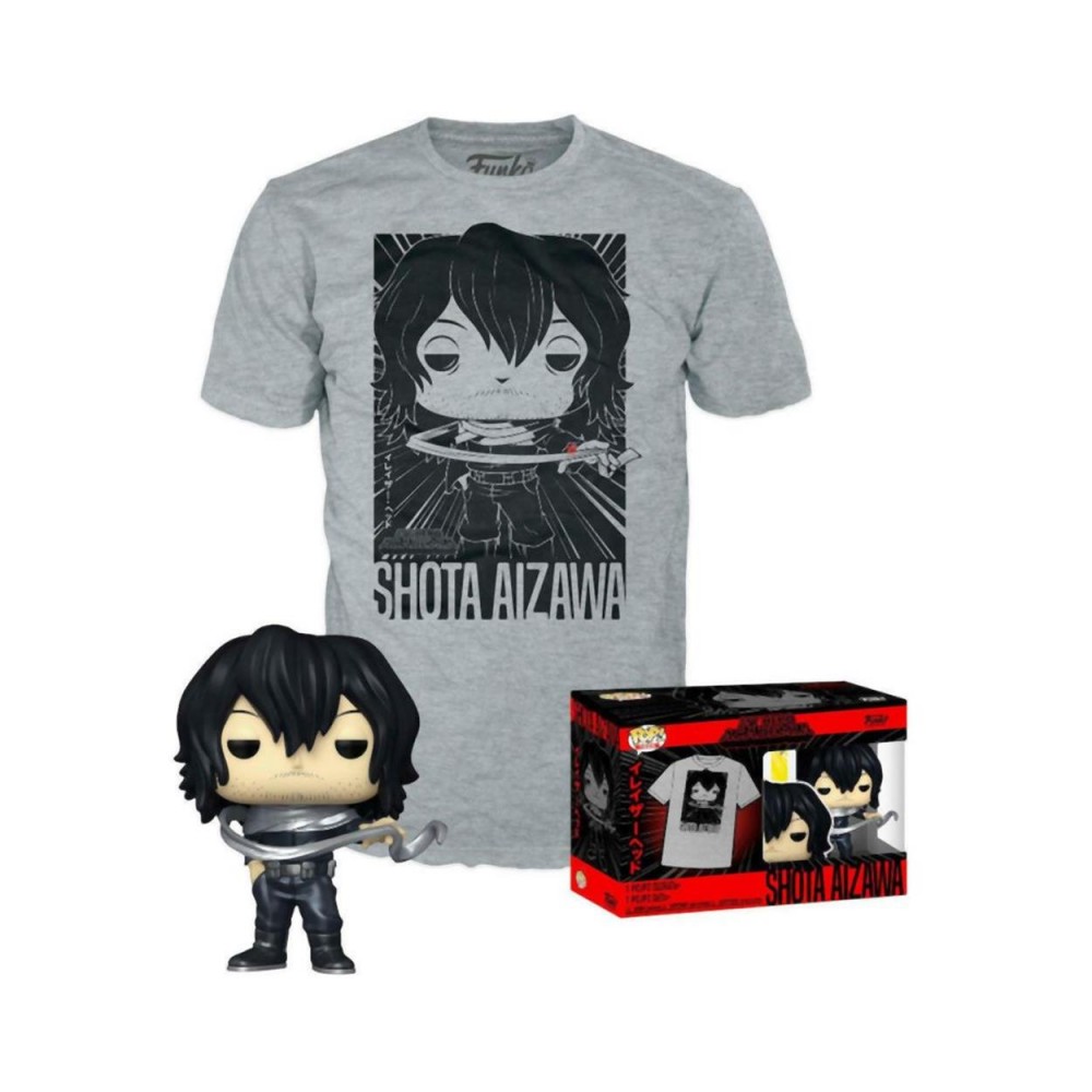 Funko Pop!  Tee (Adult): My Hero Academia - Shota Aizawa Vinyl Figure and T-Shirt (L)