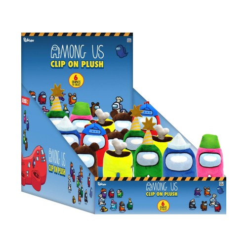 P.M.I. Among Us Clip On Plush Characters 13cm (S2) (AU7204)