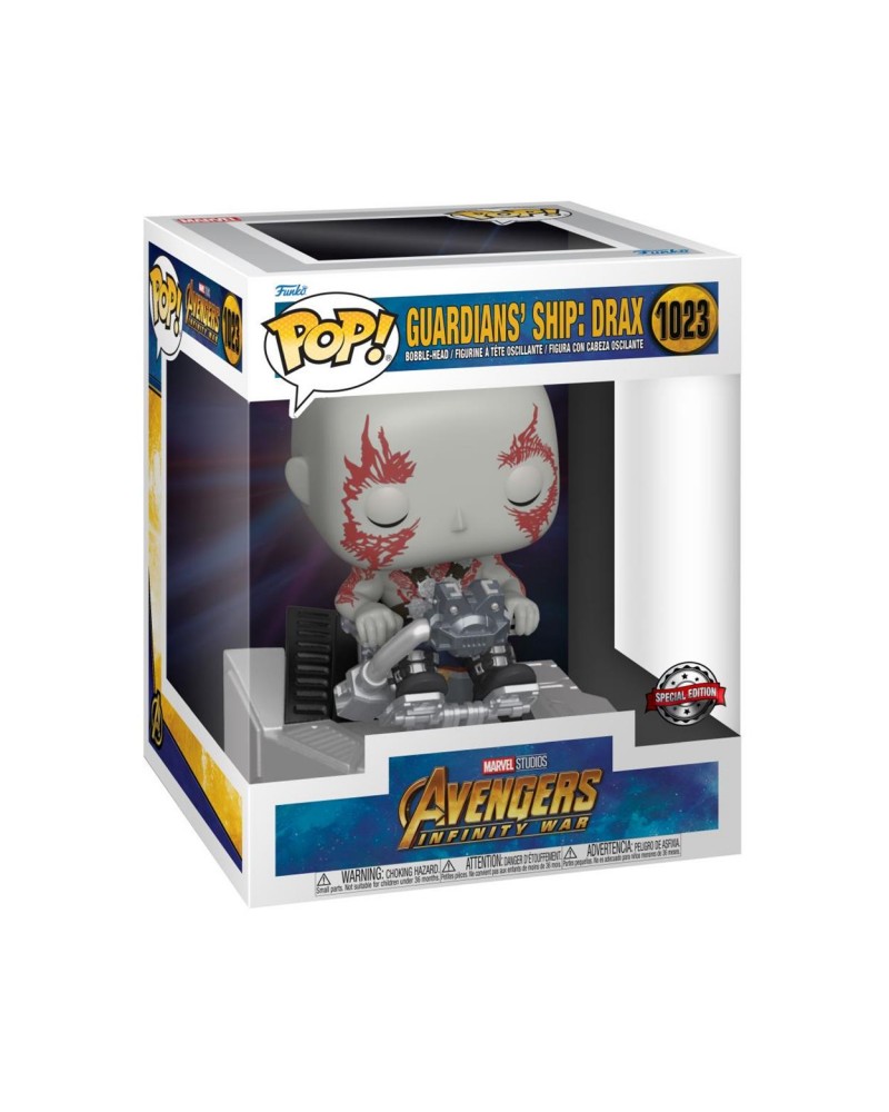 Funko Pop! Marvel Deluxe: Avengers Infinity War - Guardians Ship: Drax (Special Edition) #1023 Bobble-Head Vinyl Figure
