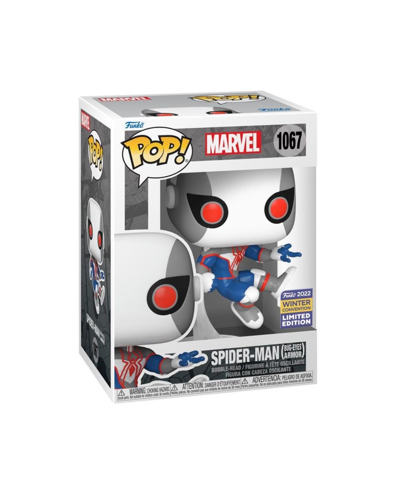Funko Pop! Marvel Comics - Spider-Man (Bug-Eyes Armor) (Convention Limited Edition) #1067 Bobble-Head Vinyl Figure