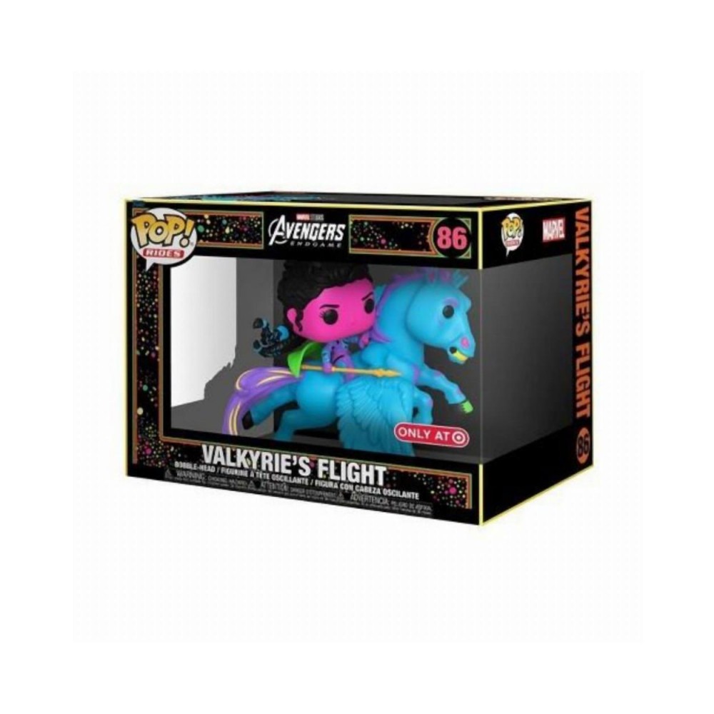 Funko Pop! Rides Deluxe: Marvel Avengers End Game Valkyriess Flight (Blacklight) (Special Edition) #86 Bobble-Head Vinyl Figures