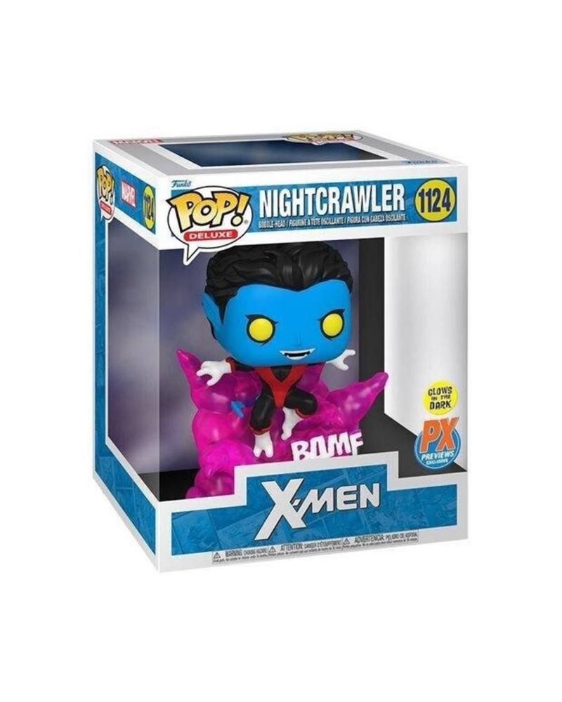 Funko Pop! Deluxe: X-Men - Nightcrawler (Teleporting) (Glows in the Dark) (PX Previews Exclusive) #1124 Bobble-Head Vinyl Figure