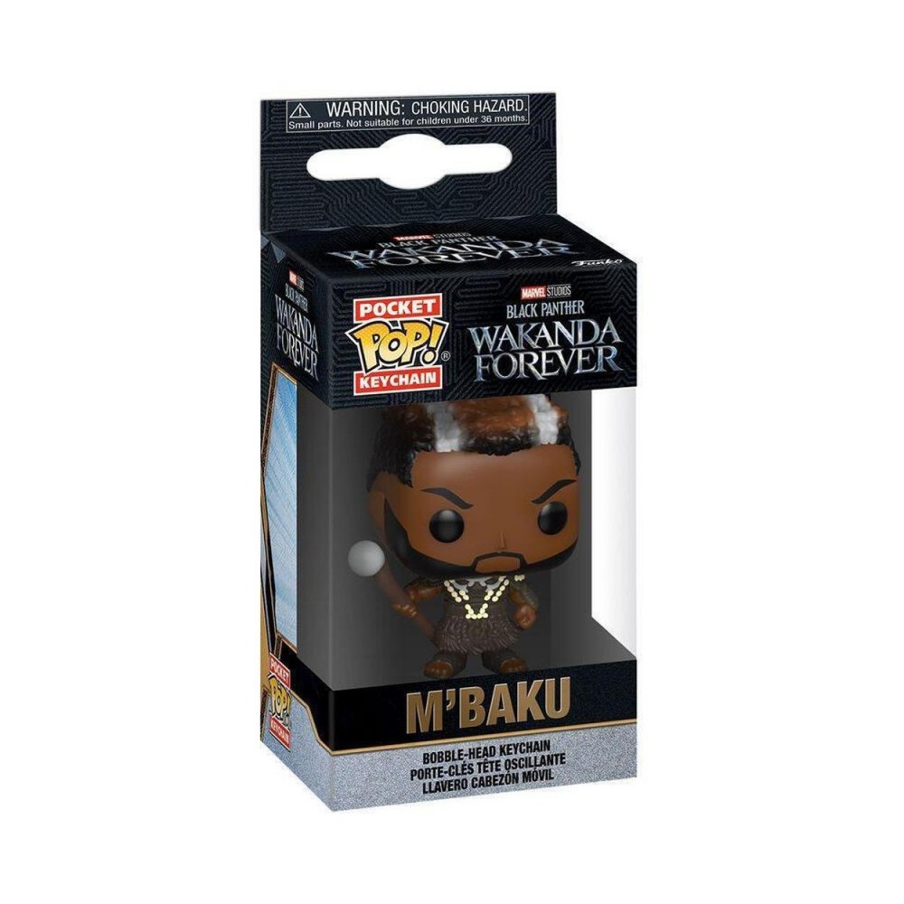 Funko Pocket Pop! Marvel: Black Panther Wakanda Forever - MBaku Vinyl Bobble-Head Figure Keychain