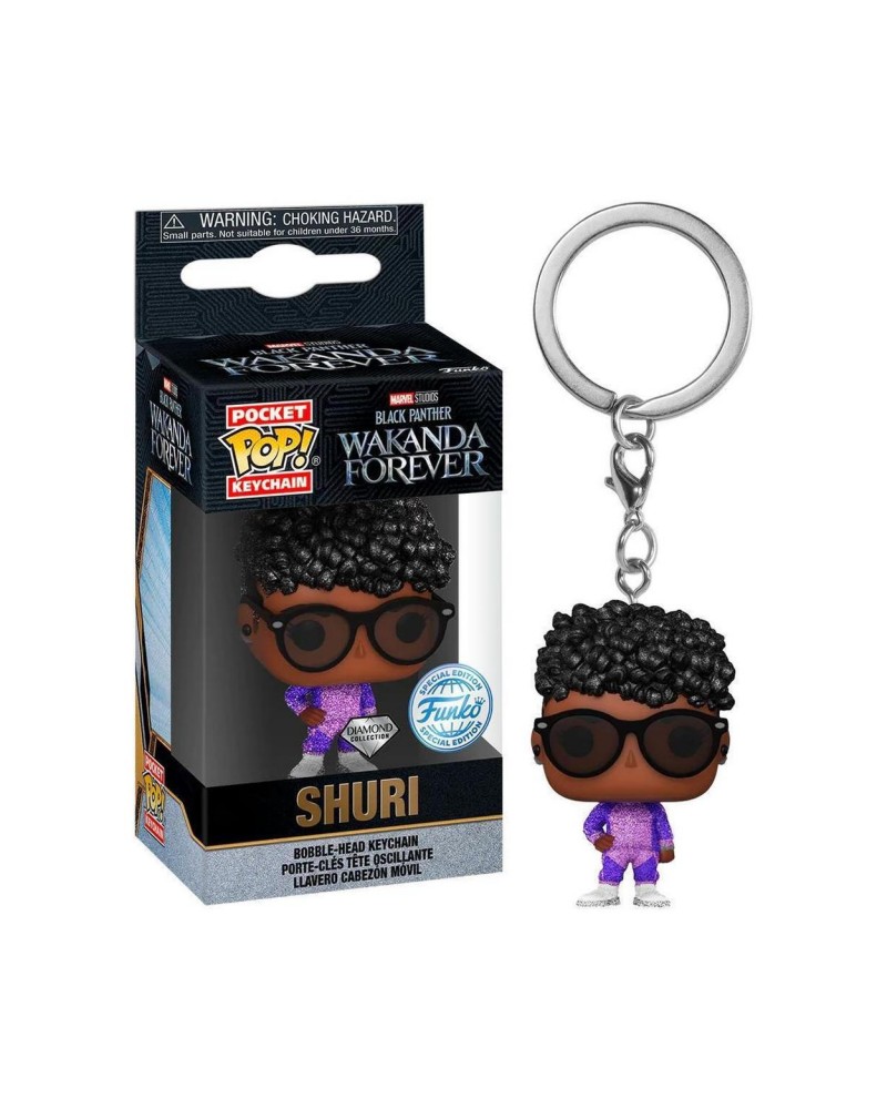 Funko Pocket Pop! Marvel Black Panther Wakanda Forever - Shuri Bobble-Head Vinyl Figure Keychain