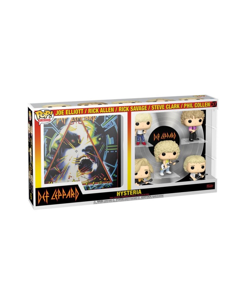 Funko Pop! Deluxe Albums: Def Leppard - Joe Elliott, Rick Allen, Rick Savage, Steve Clark  Phil Collen (Hysteria Tour 1987) (Special Edition) #37 Vinyl Figure