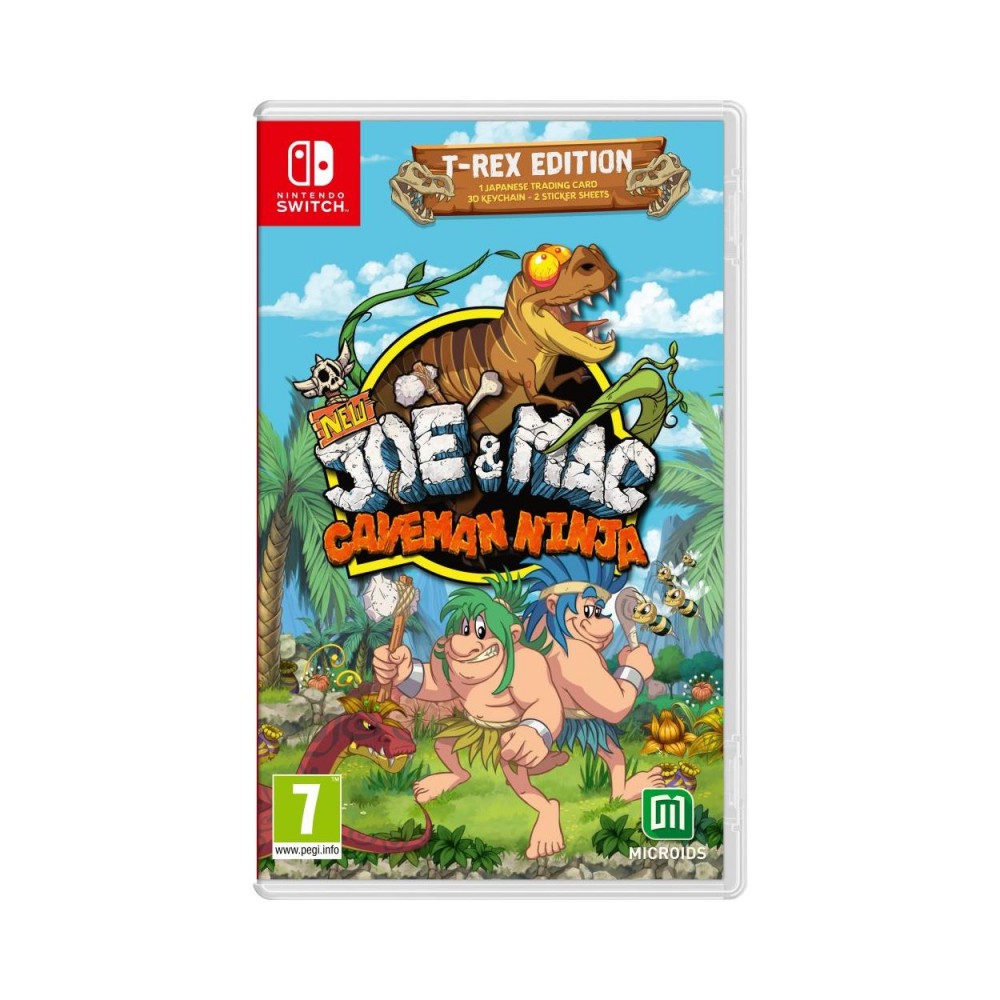 NSW New Joe  Mac - Caveman Ninja T- Rex Edition