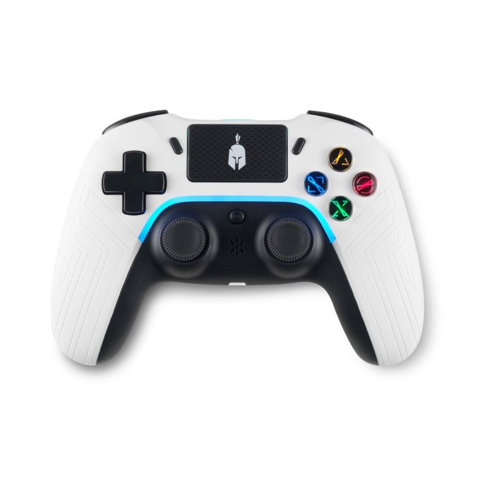 Spartan Gear - Aspis 4 Wired  Wireless Controller (compatible with PC [wired] and playstation 4 [wireless]) (colour: White/Black)